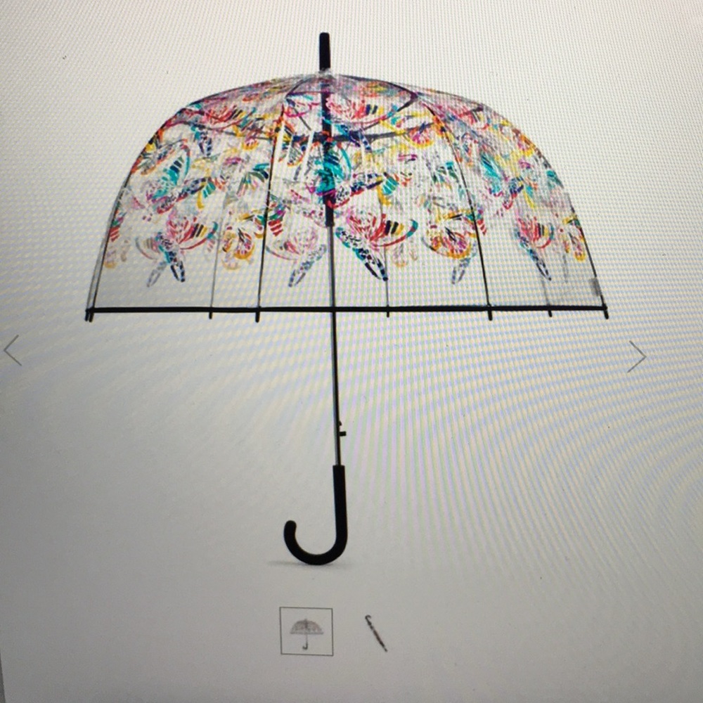 Vera Bradley Bubble Umbrella in Coral Floral
